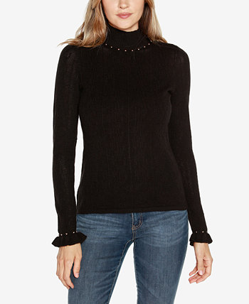 Женский свитер в стиле пуантель с украшением Black Label Belldini