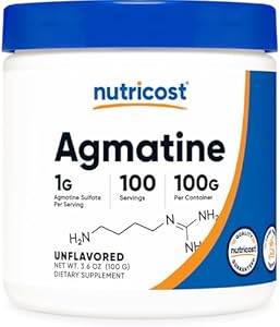 Nutricost Agmatine 100 Grams - Pure Agmatine Powder 100 Servings (Agmatine Sulfate) Nutricost