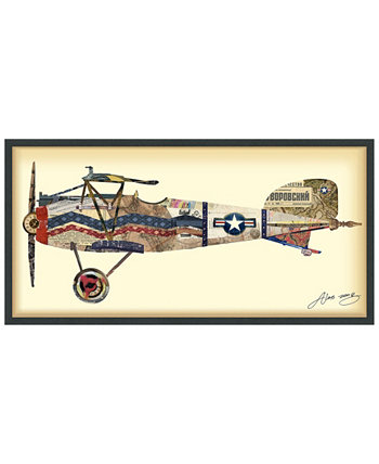 Настенный коллаж "Antique Biplane 3" - 25 "x 48" Empire Art Direct