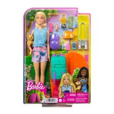 Кукла для пеших прогулок Barbie® Camping Malibu и игровой набор с аксессуарами Barbie