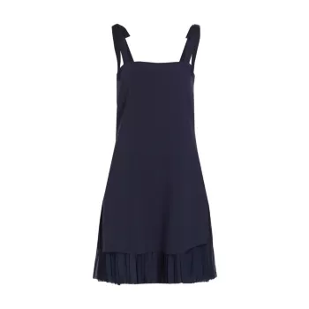 Плиссированное мини-платье Imani из крепа Cinq a Sept