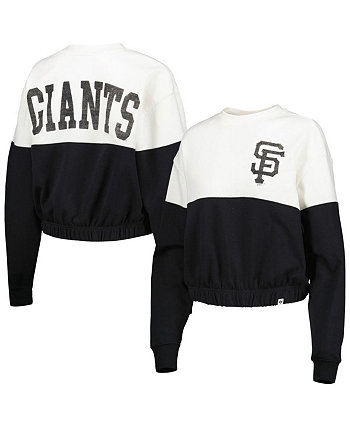 Женский белый и черный пуловер San Francisco Giants Take Two Bonita '47 Brand