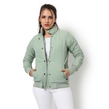Campus Sutra Women Regular Fit Buttoned Jacket Campus Sutra