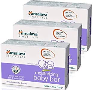 Himalaya Moisturizing Baby Bar with Olive & Almond Oils, 4.41 Ounce Himalaya