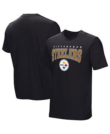 Мужская черная адаптивная футболка Pittsburgh Steelers Home Team NFL