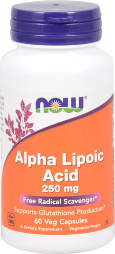 Альфа-Липоевая Кислота - 250 мг - 60 Vcaps - NOW Foods NOW Foods