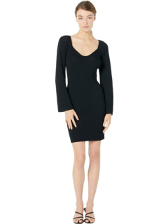 Melissa Sweater Mini Dress Line and dot