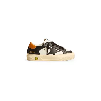 Boy's May Star Leather Low-Top Sneakers GOLDEN GOOSE