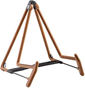 K&M - König & Meyer 17580.014.55 - Heli 2 Guitar Stand - Folding A-Frame for Acoustic Guitars - Adjustable and Collapsible – Sturdy and Durable - Professional Choice - German Made - Black K&M