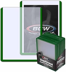 BCW 3x4 Topload Card Holder - Black Border | 25 Pack | Premium Quality Rigid PVC Protector for Standard Size Trading Cards | Card Holders for Sports Cards, MTG, Pokemon, and More (Black) Bcw