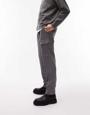 Серые брюки карго со складками Topman TOPMAN