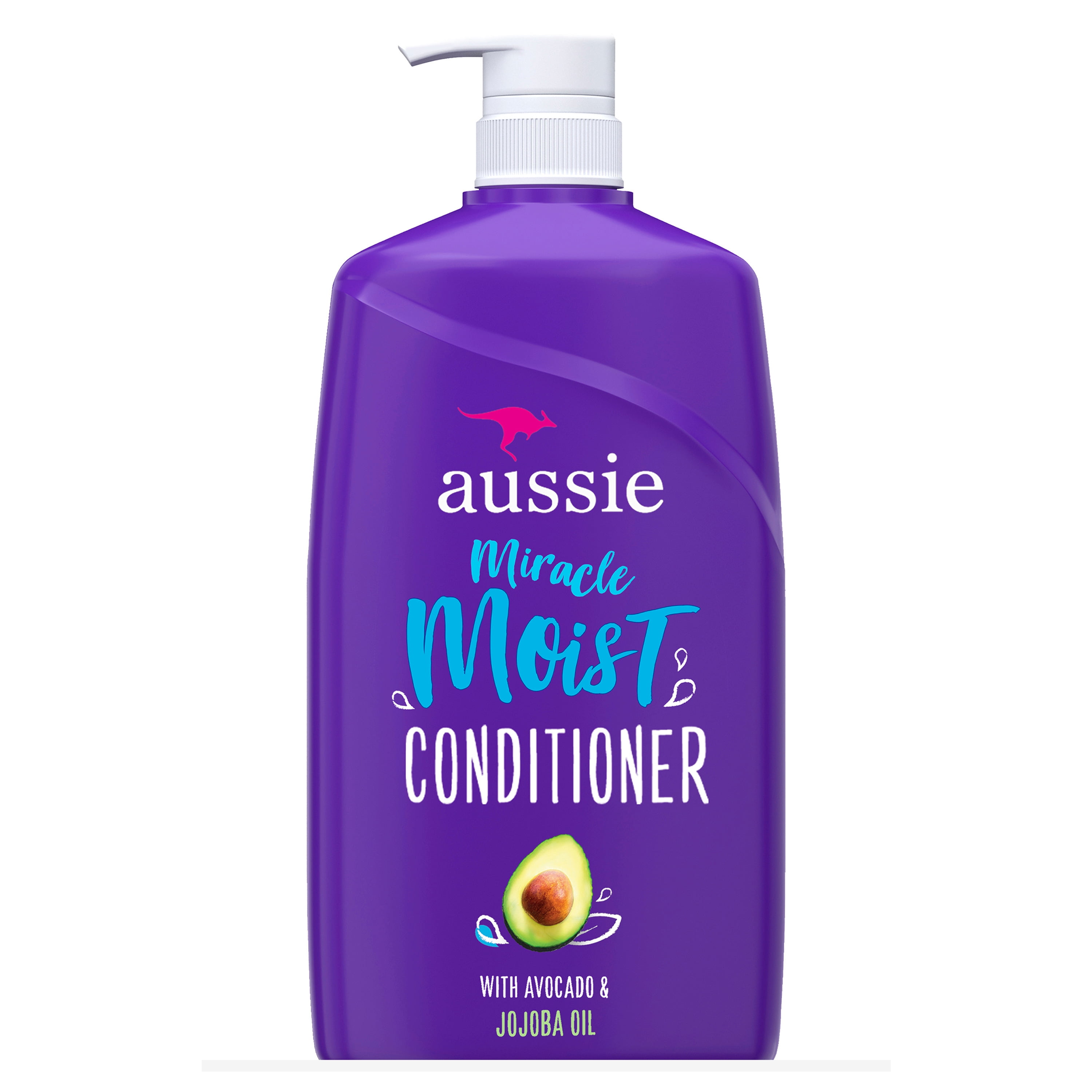 Aussie Miracle Moist Conditioner with Avocado, Paraben Free, For Dry Hair Types, 26.2 oz Aussie