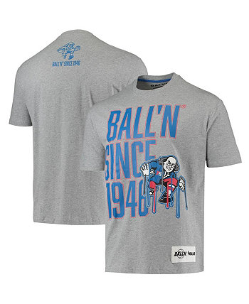 Men's Heather Gray Philadelphia 76Ers Since 1946 T-shirt BALL'N
