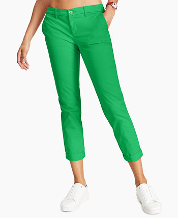 Женские прямые штаны TH Flex Hampton с подворотами, созданные для Macy's, от Tommy Hilfiger Tommy Hilfiger