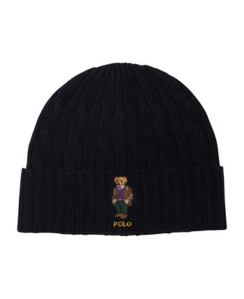 Мужская классическая шапка с плетением Heritage Bear Ralph Lauren