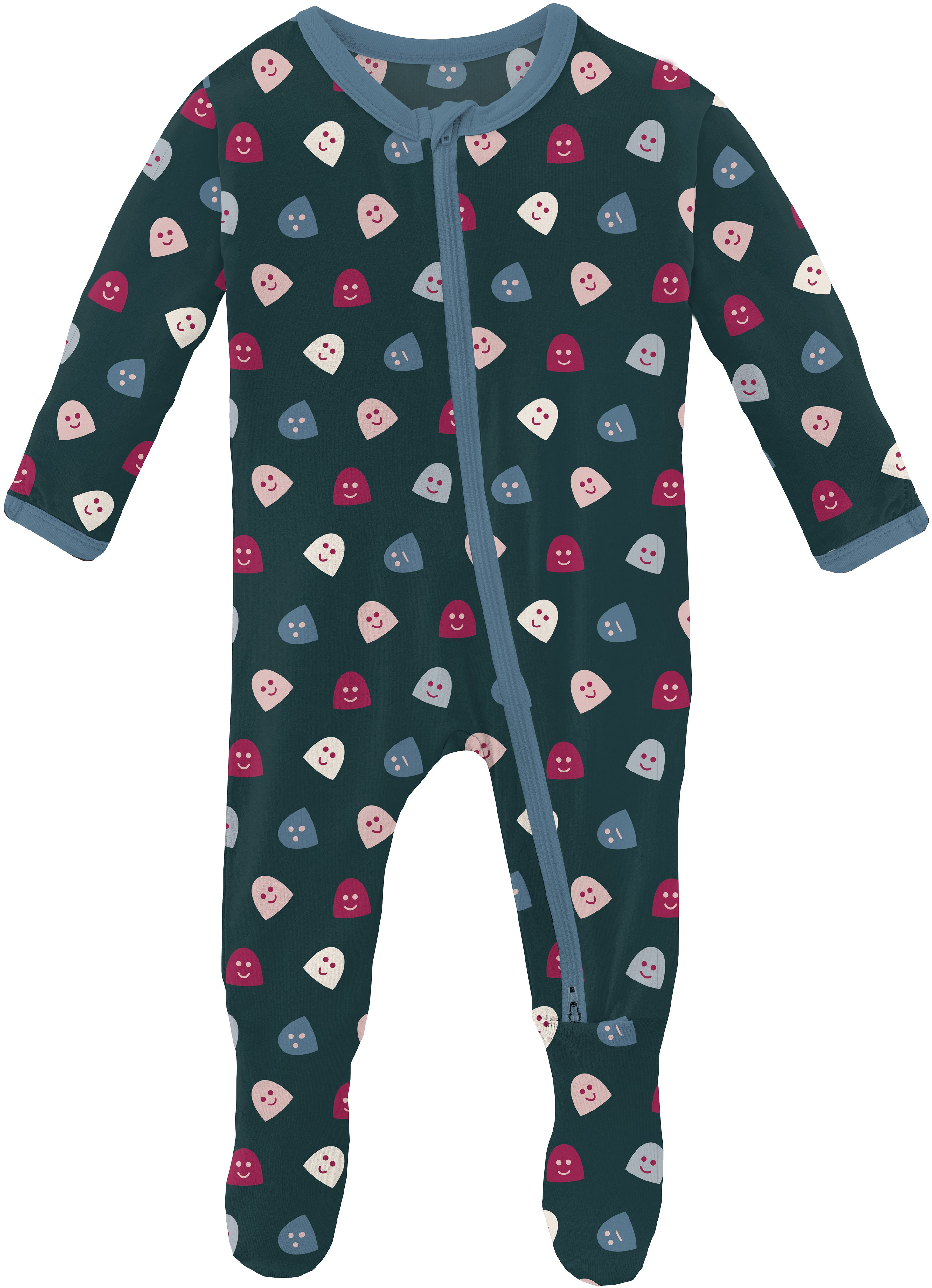 Print Footie with Two-Way Zipper (Infant) Kickee Pants Kids