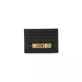 Кожаный футляр для карт Moschino