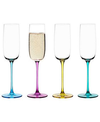 Gala Champagne Flutes, Set of 4 Anton Studio Designs