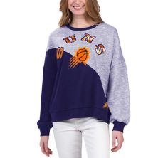Women's G-III 4Her by Carl Banks Purple Phoenix Suns Benches Split Pullover Sweatshirt In The Style