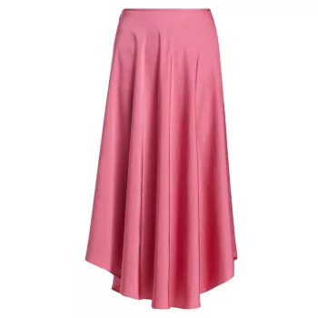 Атласная юбка-платок LAPOINTE