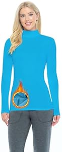 M&M SCRUBS Women's Long Sleeve Turtle-Neck T-Shirt Under Scrub M&M Scrubs