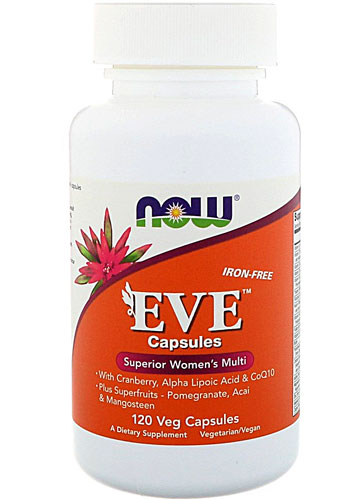 EVE Superior Женский Мультивитамин Без Железа - 120 Вегетарианских Капсул - NOW Foods NOW Foods