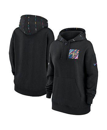 Женский черный пуловер с капюшоном New Orleans Saints 2023 NFL Crucial Catch Club Nike