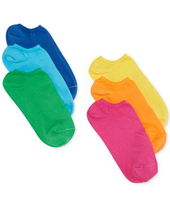 Женские хлопковые носки-невидимки из 6 пар. HUE