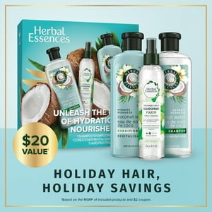 ($20 Value) Herbal Essences Hydration Holiday Gift Pack, Shampoo, Conditioner and HairSpray Herbal Essences