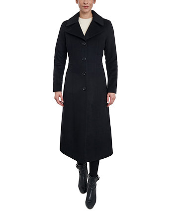 Женское однобортное пальто макси из смесовой шерсти, созданное для Macy's Anne Klein