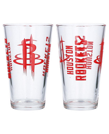 Набор из двух бутылок Houston Rockets на 16 унций пинты Logo Brand