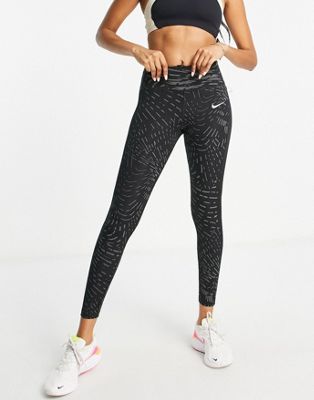 Черные светоотражающие леггинсы Nike Running Dri-FIT Run Division Fast Nike