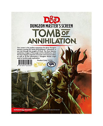 D D Tomb of Annihilation Dungeon Master's Screen Tabletop RPG DM Screen Dungeons Dragons Dungeons & Dragons