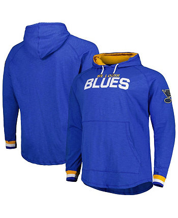 Мужской синий пуловер с капюшоном St. Louis Blues Big and Tall Legendary реглан Mitchell & Ness