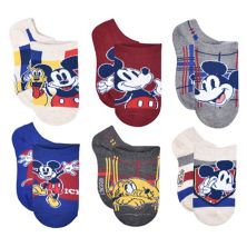 Набор из 6 носков для мальчиков без показа Disney's Mickey Mouse Licensed Character
