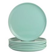 10 Strawberry Street 6-Piece Double Line 10.5" Dinner Plates 10 Strawberry Street