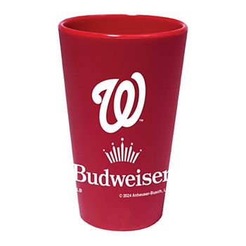 WinCraft Washington Nationals MLB x Budweiser 16oz. Silicone Pint Glass Wincraft