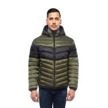 Men's Light Weight Quilted Hooded Puffer Jacket Coat Rokka&Rolla