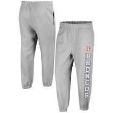 Women's '47 Gray Denver Broncos Double Pro Harper Jogger Sweatpants Unbranded