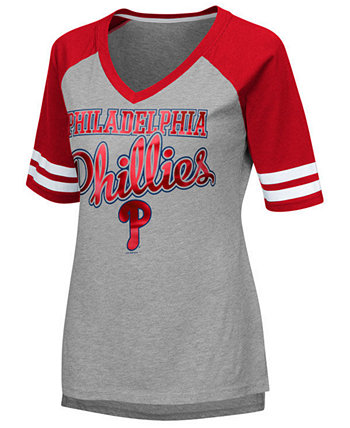 Женская футболка с регланом Philadelphia Phillies Goal Line G-III Sports