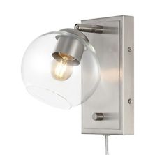 Hugo Minimalist Modern Plug In Or Hardwired Adjustable Iron Led Wall Sconce With Rotary Dimmer Jonathan Y Designs