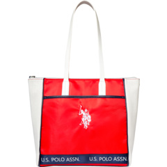 Перфорированная нейлоновая спортивная сумка с короткими ручками U.S. POLO ASSN.
