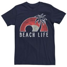 Men's Beach Life Graphic Tee Generic
