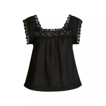 Aphra Lace-Trimmed Sleeveless Top DÔEN