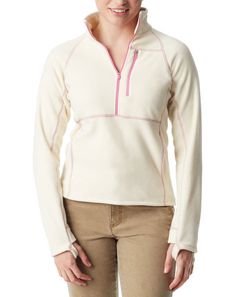 Женская флисовая рубашка с длинными рукавами и застежкой-молнией до половины BASS OUTDOOR