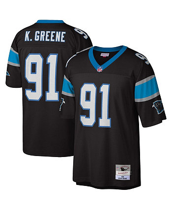 Men's Kevin Greene Black Carolina Panthers Big and Tall 1996 Retired Player Replica Jersey Mitchell & Ness