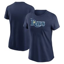 Women's Nike  Navy Tampa Bay Rays Wordmark T-Shirt Nitro USA