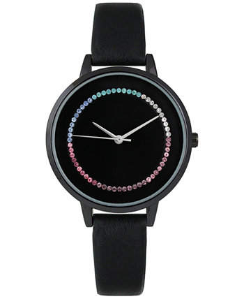 Женские часы с черным ремешком 38 мм, созданные для Macy's I.N.C. International Concepts