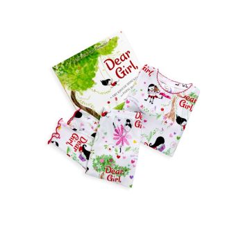 Little Girl's 3-Piece Dear Girl Pajama &amp; Book Set BOOKS TO BED