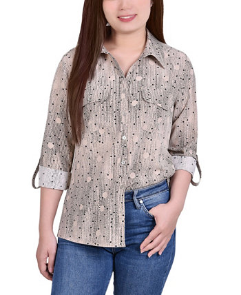 Женская блузка с вырезом на воротнике NY Collection